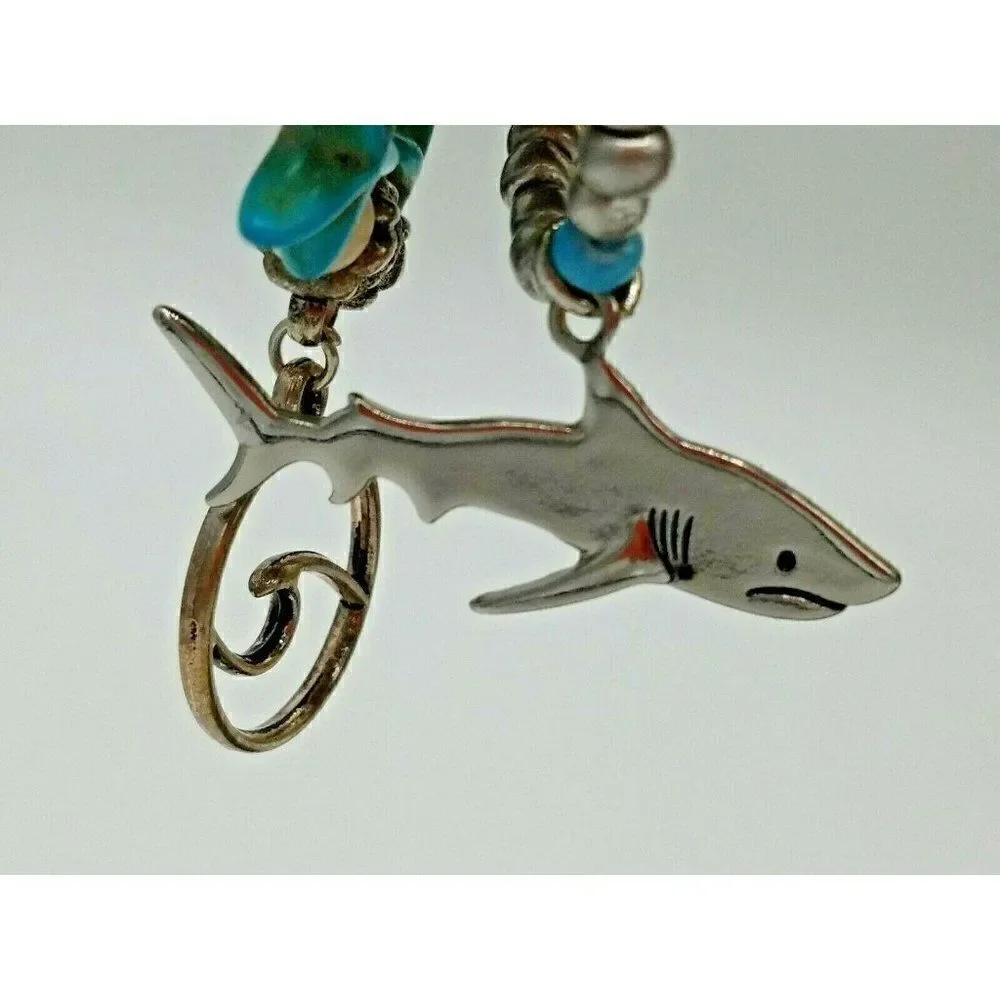 Beaded Wrap Charm Bracelet Shark Starfish Beach